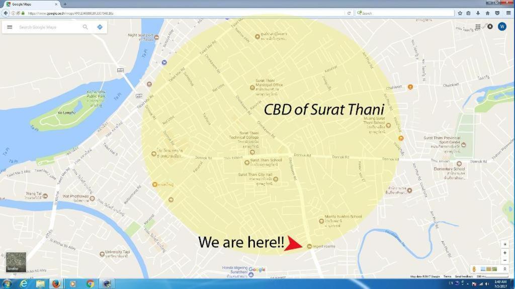 Regent Room Hotel Surat Thani Extérieur photo
